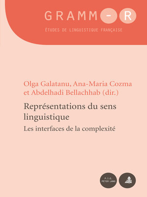 cover image of Représentations du sens linguistique
